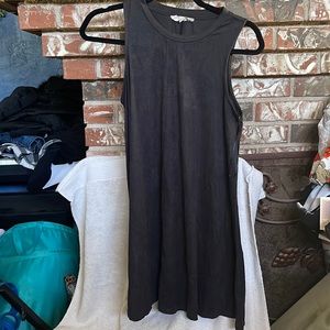 Black Velour-Like tank dress